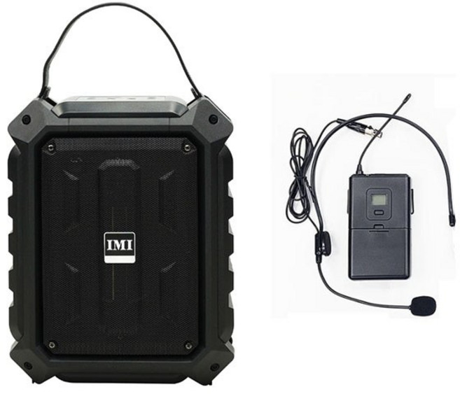 버스킹 블루투스 충전식 이동형 앰프 Busker-120, 헤드셋 타입