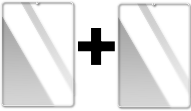 케이스헤라 아이패드 고투명 강화유리 2매입