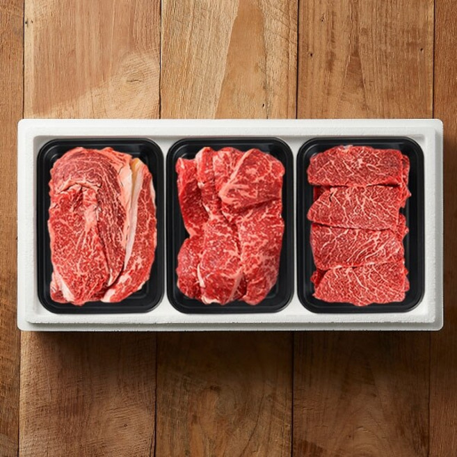 [횡성한우명가]한상 로스구이 7호 (등심/채끝/특수부위) / 0.75kg, 750g, 1세트