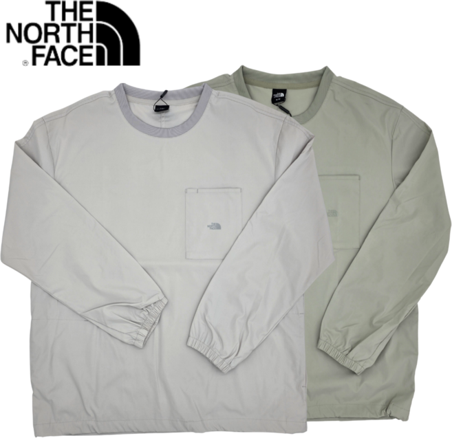 [매장발송]노스페이스 남여공용 맨투맨 우븐 냉감 기능성 시원한 긴팔티 상의 등산 헬스