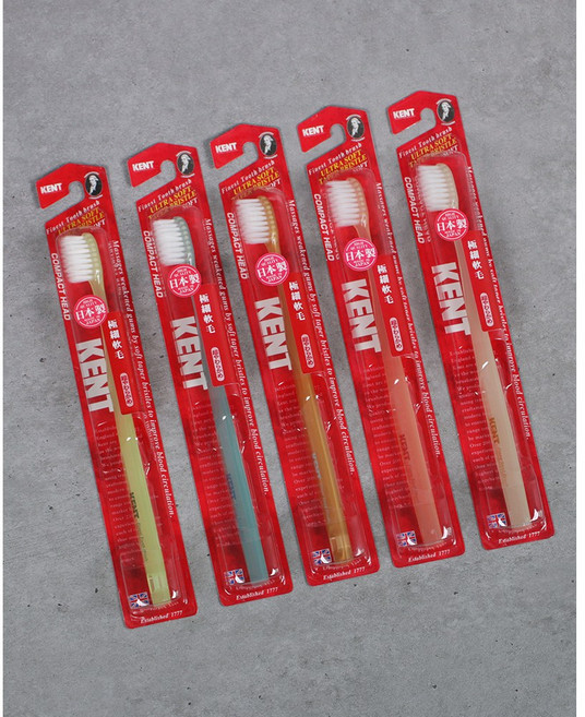 켄트 일본 직수입 XS 초미세모 스몰 미니 작은 헤드 칫솔 1P, 1개, 1개입