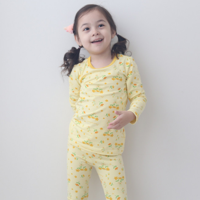 잼베이비 면모달스판 여아 9부 쫀쫀하고 부드러운 봄 가을 유아동 실내복