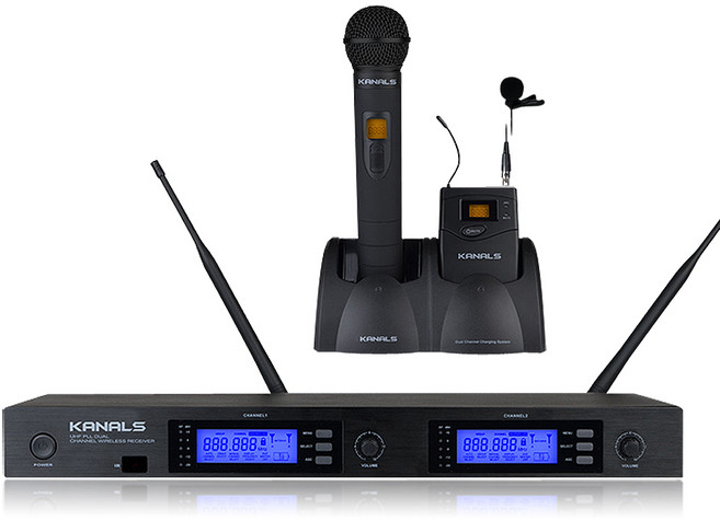 BK9000N BK-9000N 충전식 무선마이크 교회 강의용 공연용 수업용 900MHz 2CH, 선택1:본체+핸드+핀마이크