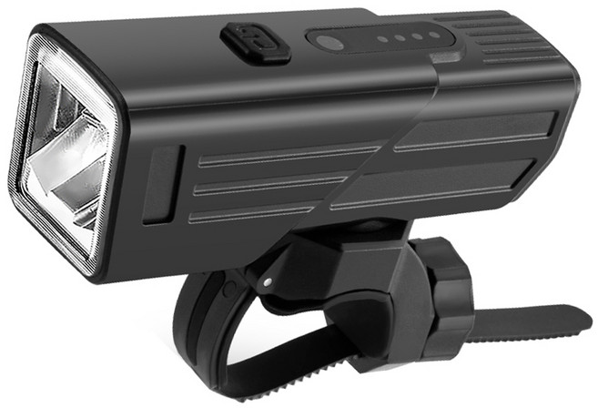 시그니처베이지 자전거 전조등 라이트 후레쉬 YPZ488, 1개, 블랙