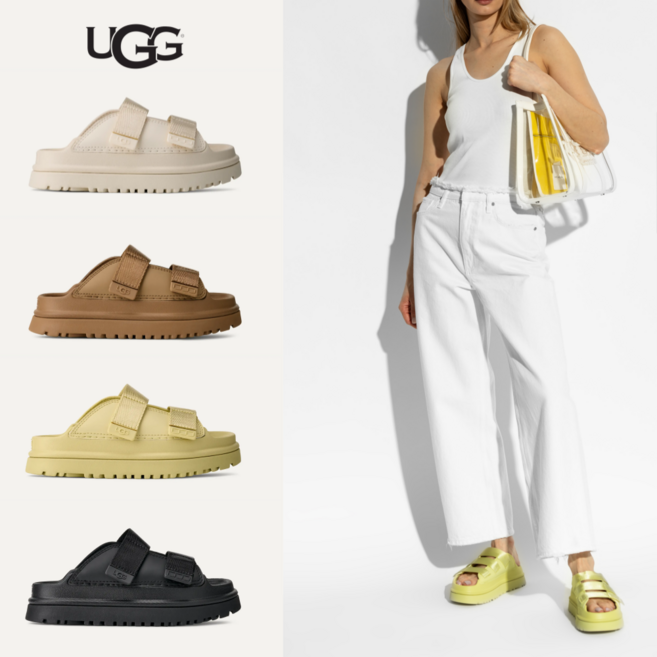 미국 정품 어그 UGG 걸즈 사이즈 골든글로우 슬라이드 플랫폼 EVA 슬리퍼