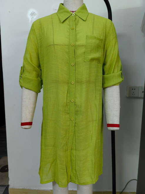 跨境夏季簡約比基尼度假泳衣防曬罩衫歐美女裝針織衫沙灘罩衫外搭, 均碼