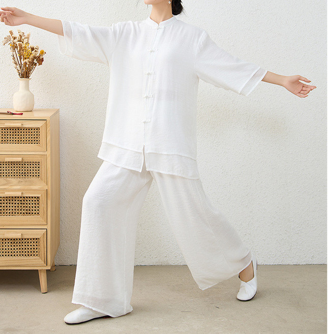 休閒中式國風套裝女 茶服套裝