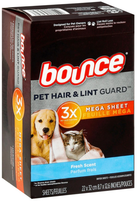 바운스 펫 반려동물 털 제거 드라이시트 건조기 섬유유연제 70매