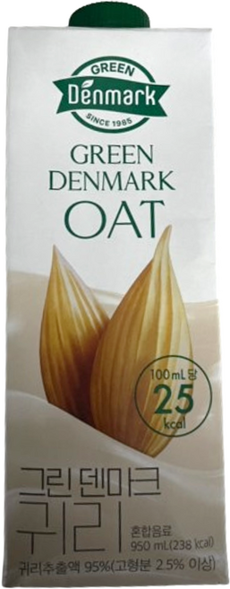 동원 그린 덴마크 귀리, 950ml, 2개