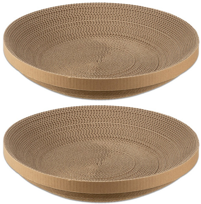 고양이 원형 스크래쳐 리필 2개, 2개세트+캣닢1개, 1세트