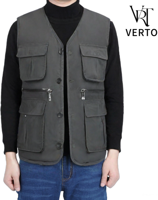 베르토 기모 멀티포켓 캠핑 등산 낚시 작업조끼