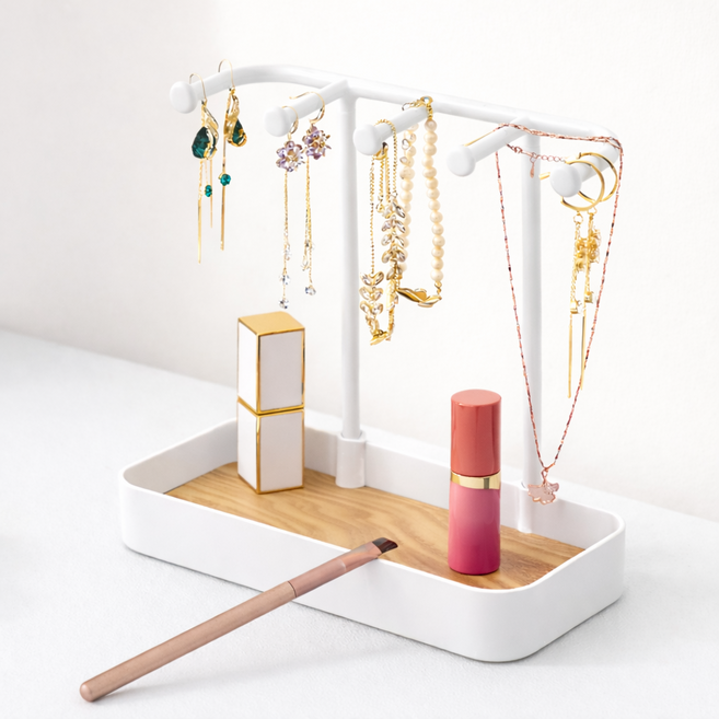 무아랑 엉킴방지 공간절약 악세사리 트레이, 화이트