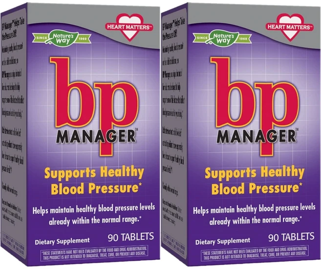 네이처스웨이 BP 매니저 서포트 헬시 블러드 프레셔, 90정, 2개 - 쿠팡
