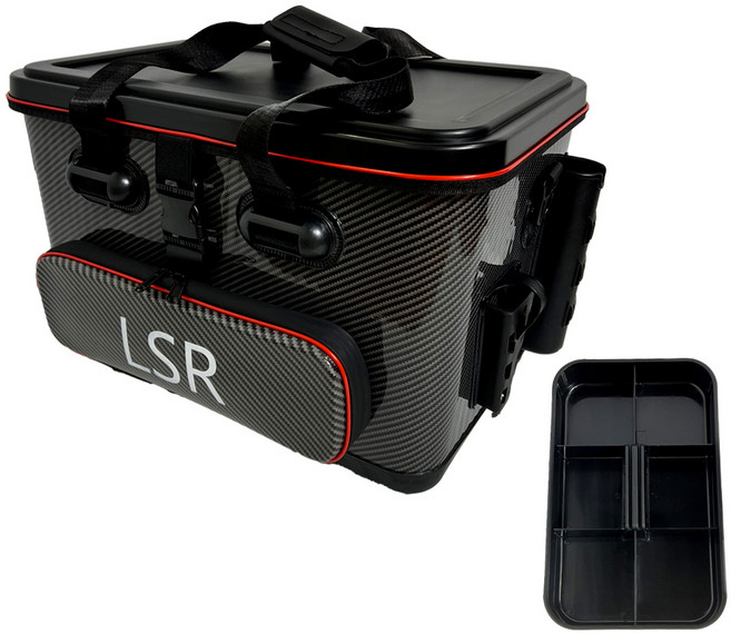 백조 낚시가방 엘에스알 바다 보조가방 다용도 로드 케이스 태클 하드보조 EVA 방수 고강도 루어낚시 민물낚시 미끼통 보조백40cm 45cm 갈치 쭈꾸미 문어, 하드보조가방 40cm