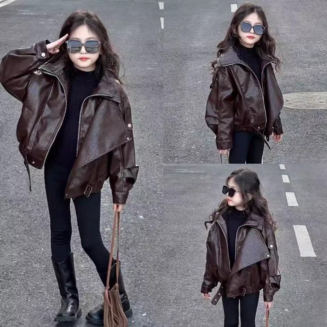 어린이 레더 자켓