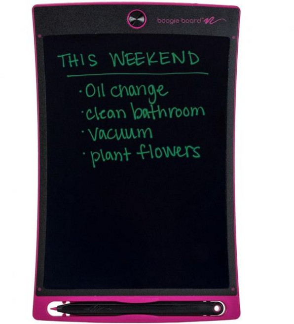 Boogie Board부기 보드 Jot Reuseable Writing Tablet LCD Tablet에 8.5 포함 Instant Erase Stylus Pen 내장 자석 킥, Pink