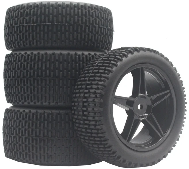 85mm 타이어 휠 (Wltoys 144001 RC 자동차 업그레이드 부품 1/10 스케일 오프로드 버기 HSP 94107 용), 17 99005 25H