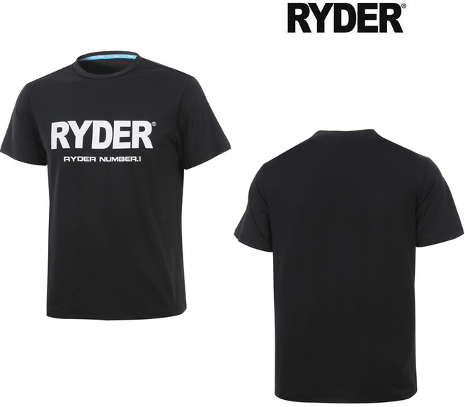 라이더 티셔츠 배드민턴 반팔 상의 남성 여성 기획 반팔티 블랙 2023RBT-4