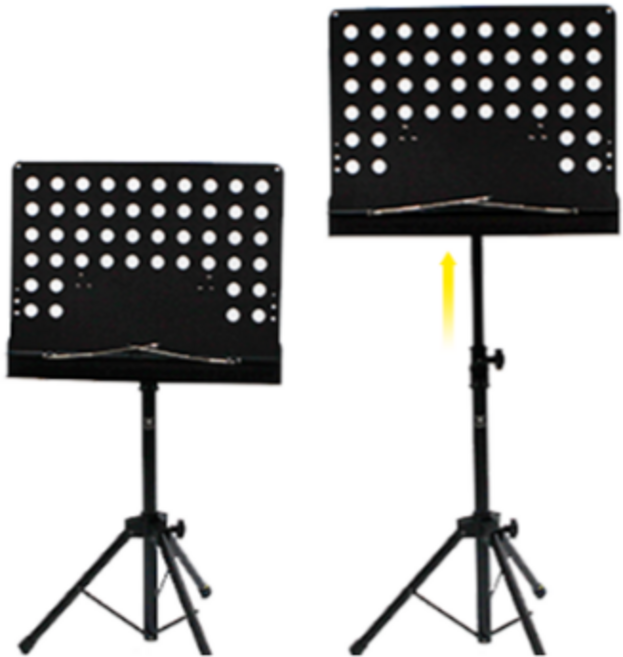 캐슬 BMS-004B BK 2단 판 보면대, 1개