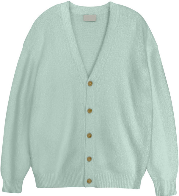 탑보이 세미 크롬 모헤어 앙고라 가디건 니트 (ATH001)