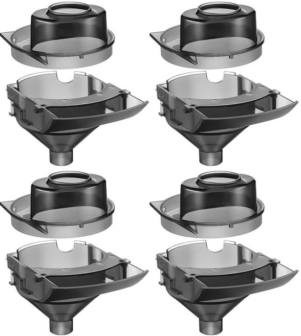 Gulfmew Baby Brezza 교체 부품 깔때기 및 커버 아기 분유 디스펜서와 호환되는 1세트 그레이 278552, 4