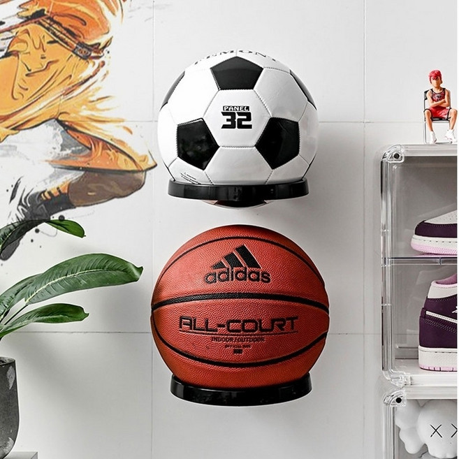 무타공 접착식 공거치대 진열대 받침대 정리대 2p, 1개