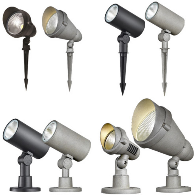 LED 수목투사등 야외조명 정원등 경관 조경 나무 잔디 방수 팩 직부 조명, 2. 스퀘어 수목등, 그레이