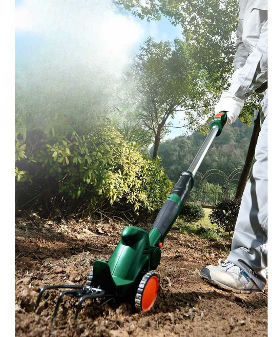 텃밭 밭가는기계 톱 원예 다용도 농기계 베터리 무선, 기계+가지치기용칼날+예초용칼날+기둥