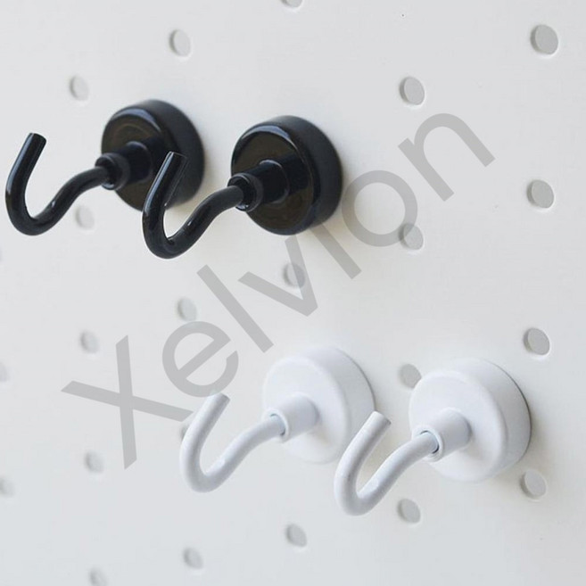 미즈누아 문 냉장고 자석 후크 16MM10P 초강력자석후크 자석고리 자석행거 자석후크걸이, 2자석훅16mm-흰색10p, 1개