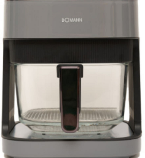 보만 에어프라이어 4.5L 스테인리스 그릴 유리 용기