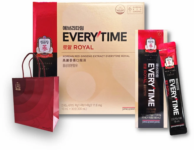 정관장 홍삼정 에브리타임 ROYAL(쇼핑백 요청시 동봉), 10ml, 30개 - 쿠팡