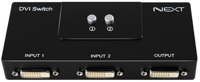 넥스트 이지넷유비쿼터스 2대1 DVI 모니터스위치, 2:1 DVI스위치-[NEXT-DVI202SW], 1개