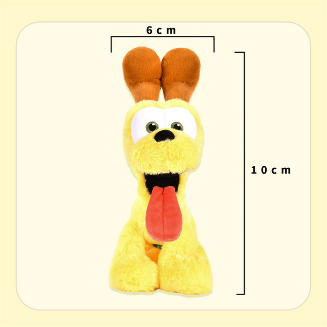 가필드 가족 Kawaii 부드러운 장난감 귀여운 만화 고양이 Odie 박제 동물 Peluche 인형 생일 선물 아이, C, 1개