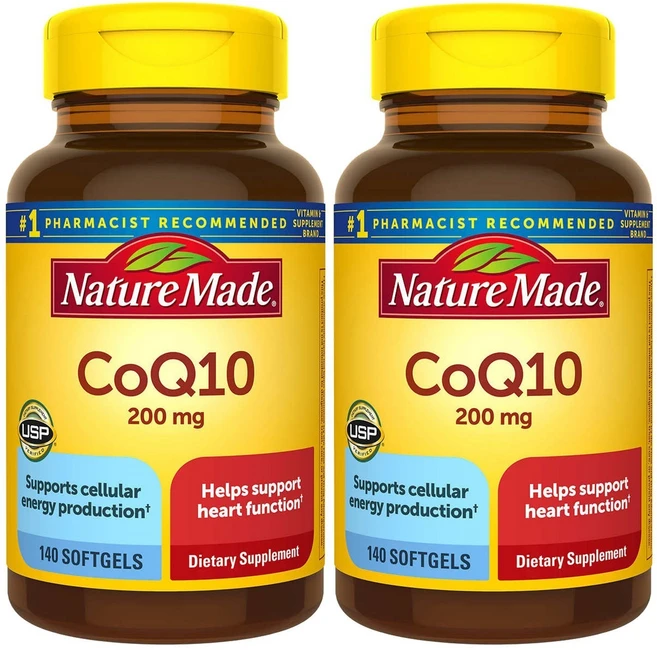 [정품 미국 배송] 네이쳐 메이드 코큐텐 140정 (소프트젤) Nature Made CoQ-10 140sgels -2개 혈액순환 고지혈증, 280정, 1세트 - 쿠팡