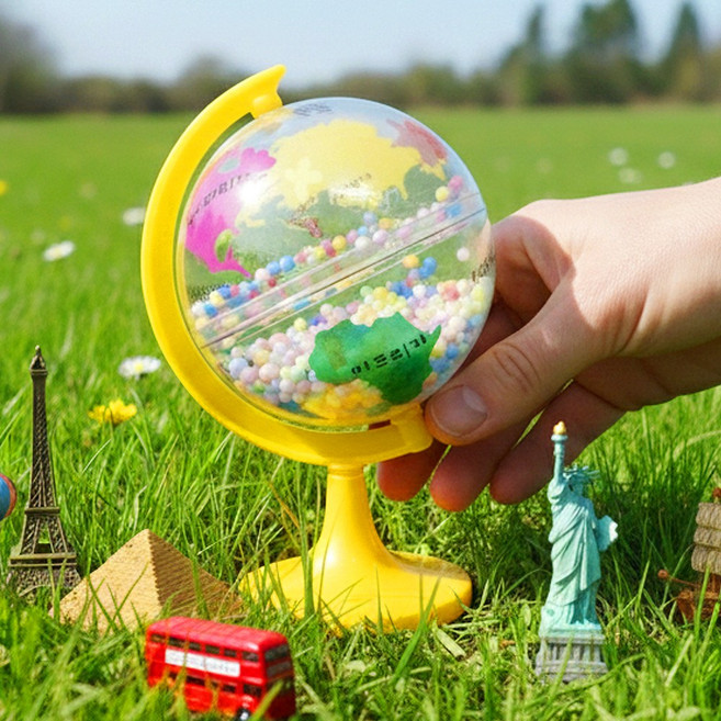 초등 만들기 키트 지구본 워터데칼스티커 중학생 미술활동 환경 지구의날 유치원 노인, 지구본 꾸미기(P0000EJR)