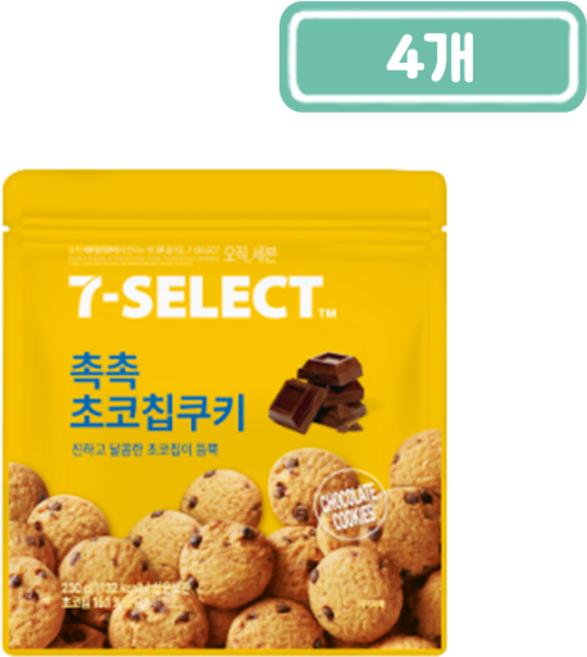 신흥 PB 촉촉 초코칩쿠키, 4개, 230g