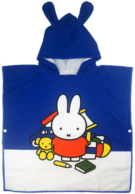 米飛兔miffy正版授權 連帽浴巾 兒童浴衣浴袍 可愛造型 吸水速乾【DK大王】