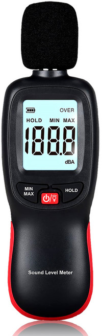 제로체크온 소음측정기 건전지 포함 블랙, 1개