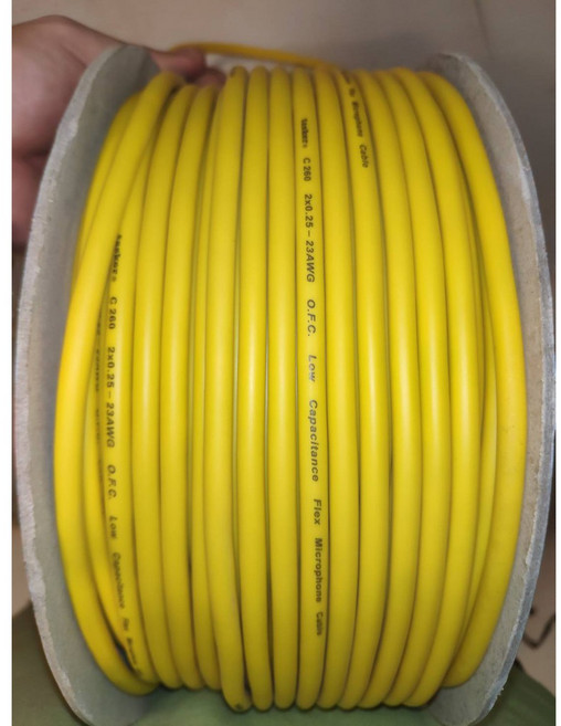 Tasker C260 麥克風線 2x0.25mm² (23AWG) O.F.C. 低電容 訊號線 100米, 1個