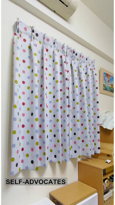 自我主張窗簾坊 圓點圖案窗簾, 詳見包裝