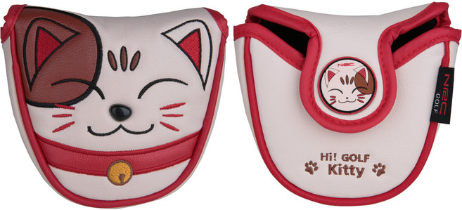 [하이 키티] 퍼터커버, 말렛(둥근 퍼터형)