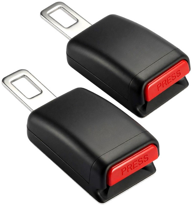 럭스핏 1+1 기본 업그레이드 자동차 안전벨트 연장클립 차량 길이 확장 용품, 1번 롱, 2개, 블랙