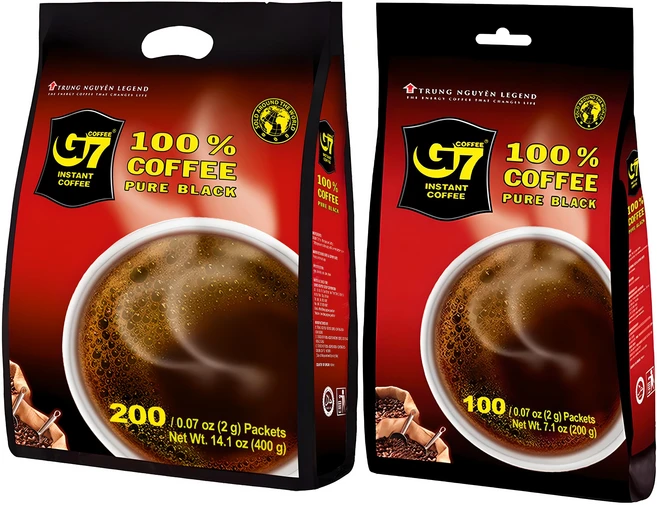 G7 블랙 원두커피스틱 200p + 100p, 1세트, 2g - 쿠팡