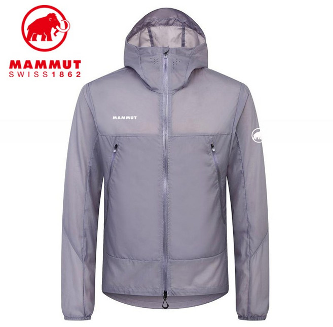 MAMMUT 마무트 매머드 남녀 동형 자외선 차단복 아웃도어 슬림 통기성 피부복 후드 재킷