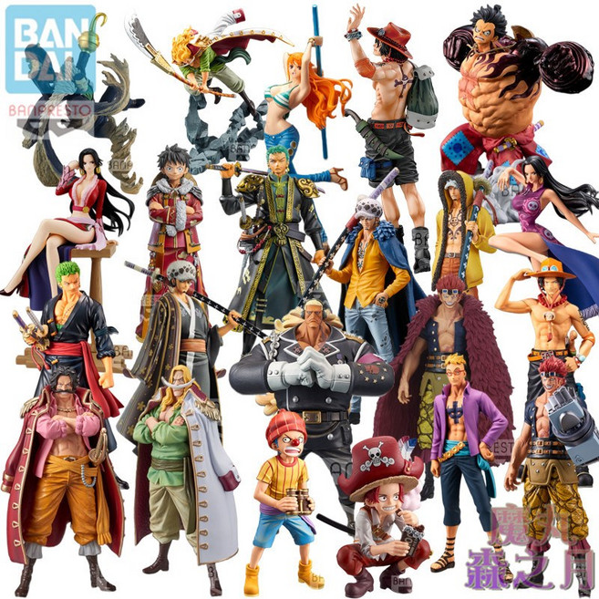 반다이 반프레스토 원피스 루피 조로 나미 핸콕 미호크 피규어 제프와 어린시절 상디, 1개