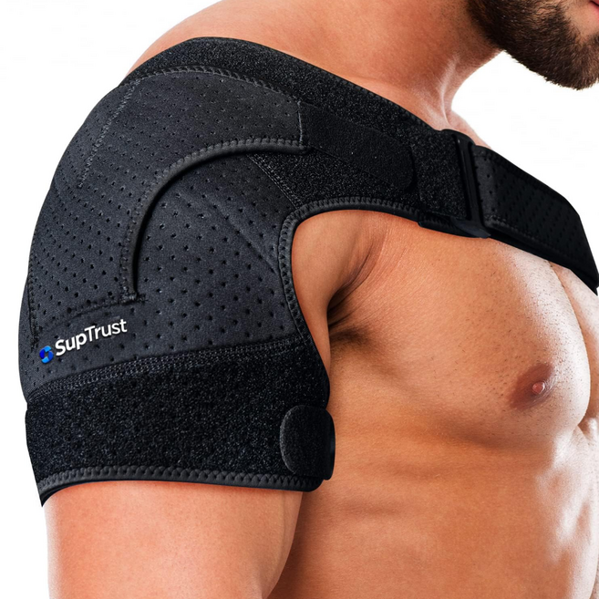 미국아마존히트-셔프트러스트(Suptrust) 한쪽 어깨보호대 남녀공용, 1개