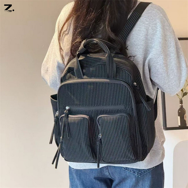 Zoovit 여성 통근 대용량 멀티포켓 백팩 학생들이 수업시간에 사용하는 백팩