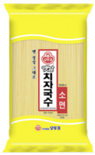 (실온)[오뚜기]옛날국수 치자소면900g, 4개, 900g