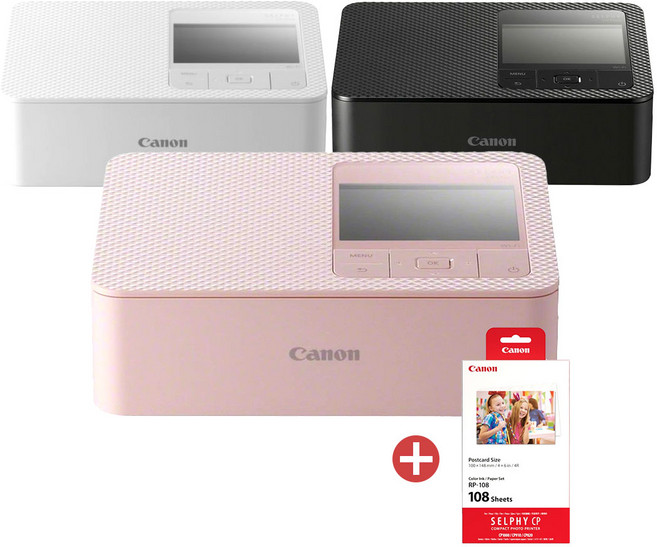 캐논 셀피 포토프린터 CP1500+ 인화지 108매 /WJK, 핑크, 핑크