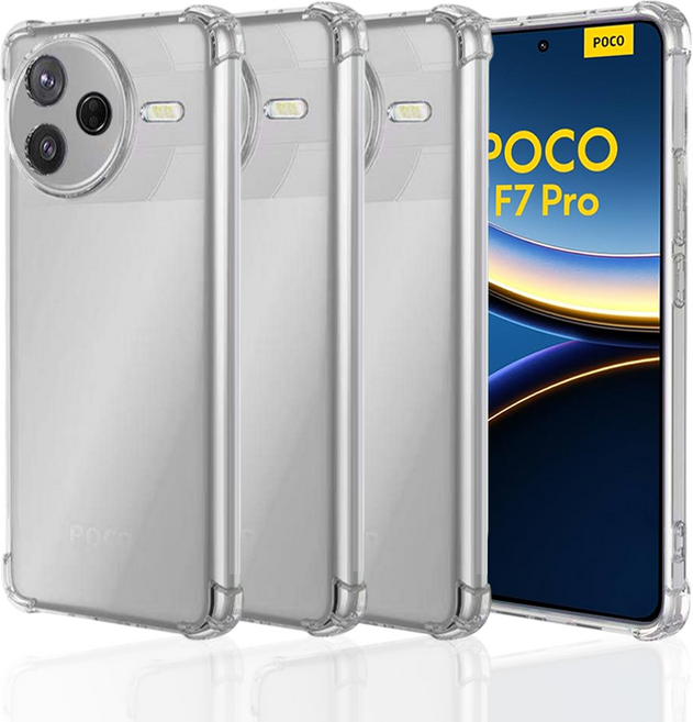 샤오미 포코 F7 PRO 고탄성 카메라 보호 풀커버 케이스 3개